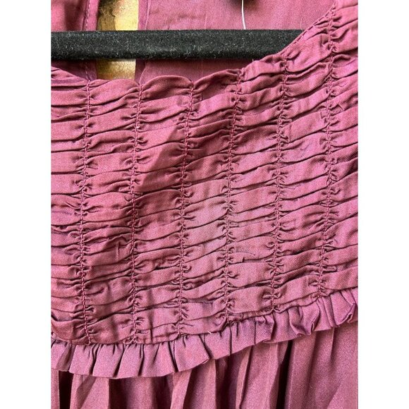 Versona‎ Women's Purple Smocked Blouson Dress M - Picture 8 of 10